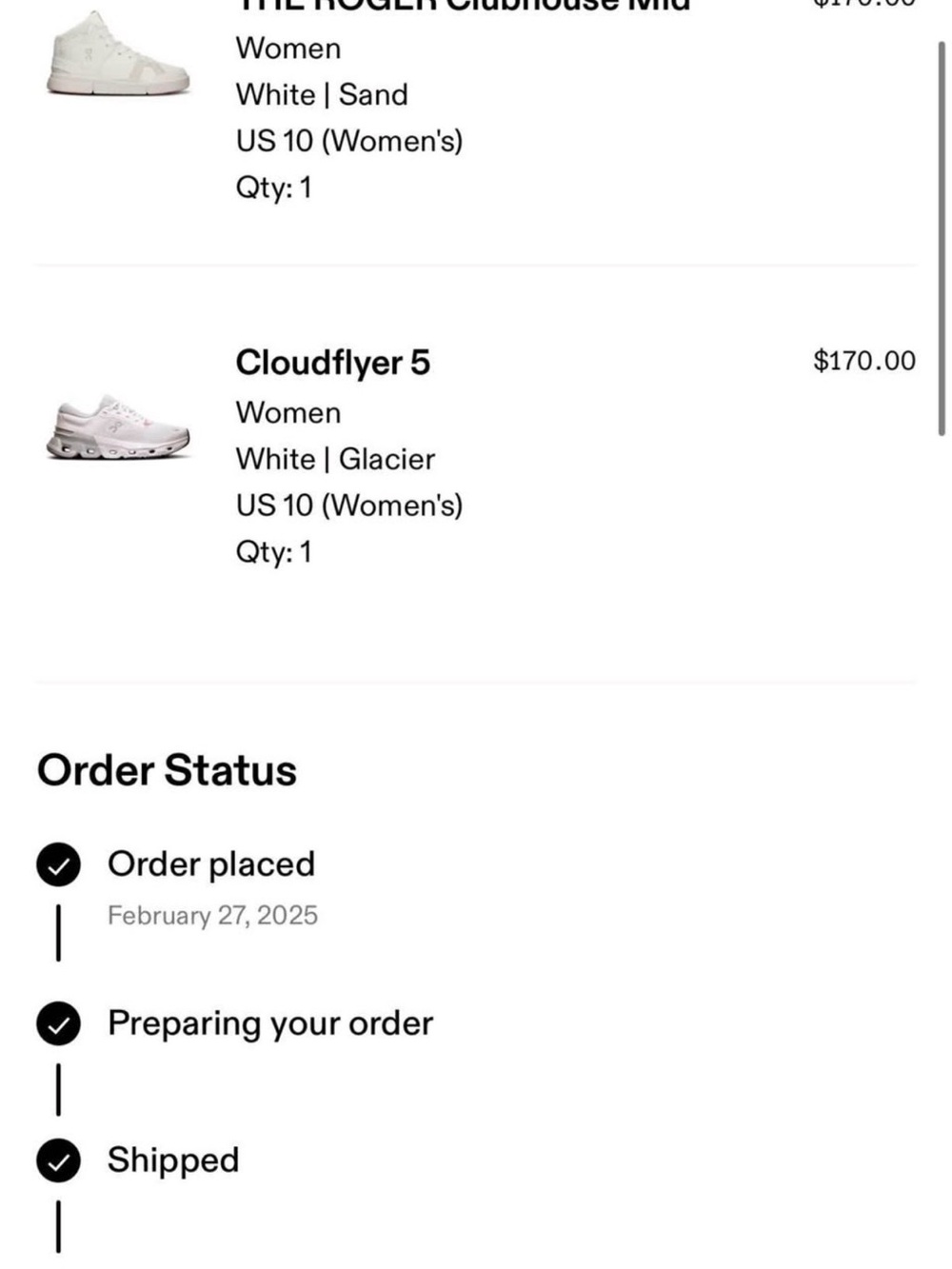 ON CLOUD The Roger (Federer) High-Top Sneakers in White SIZE 10 Women’s /Men’s 8 - Picture 11 of 11